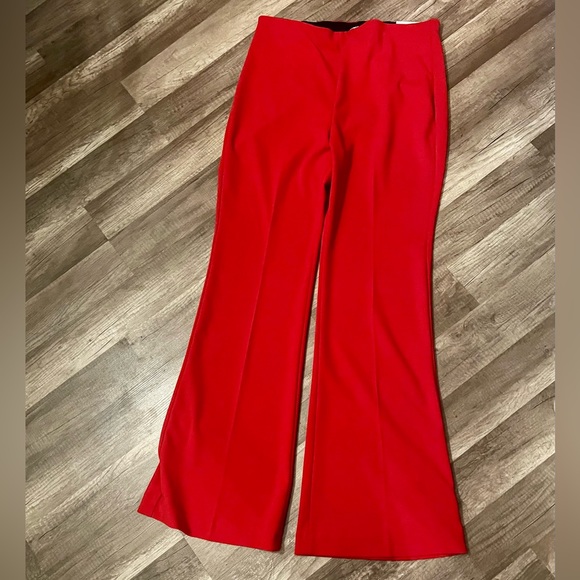 Express Pants & Jumpsuits Express Red Flare Super High Rise Flare